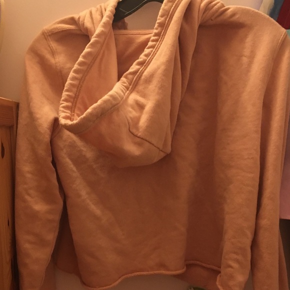 pink cropped hollister sweatshirt - Picture 3 of 3